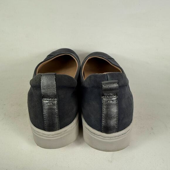 Naked Feet Regime Platform Flats Women's 8.5 Black Faux Leather Slip-On Comfort - Picture 7 of 10